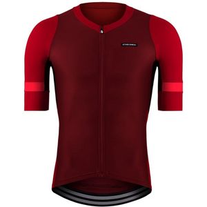 Etxeondo Mendi Korte Mouw Wielertrui Rood L Man