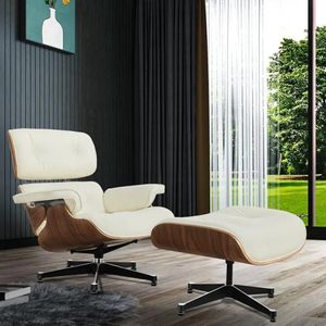 Crossover Retail® - Fauteuil - Memory Foam - Loungeset - Ergonomische Zithouding - Relaxstoel - RelaxFauteuil - 360° - Lounge stoel - Wit