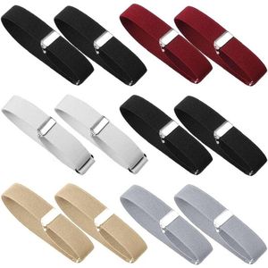 Brenzoos - Mouwhouders Set van 6 - Verstelbare Hemdhouders voor Heren en Dames - Antislip - Zwart Wit Kaki Grijs Rood - Maat S - Ideaal voor het Vastzetten van Mouwen