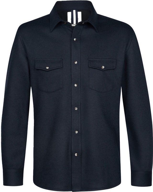 Profuomo - Western - Overshirt - Donkerblauw
