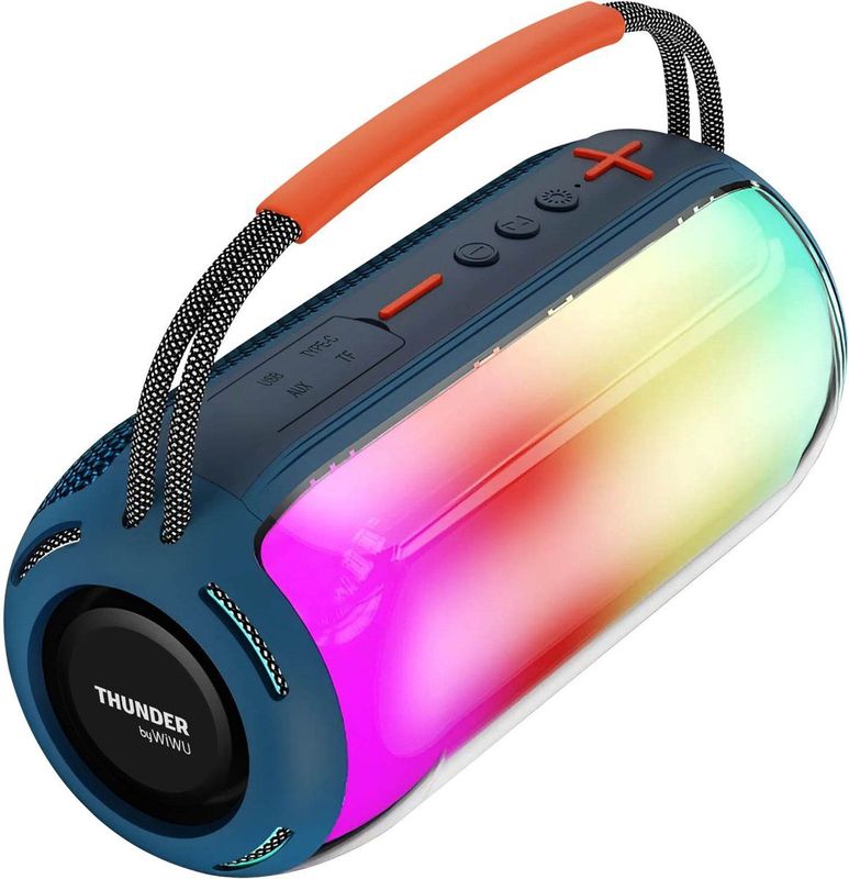 Wiwu - Thunder H6 - Bluetooth Speaker - Blauw - Wireless