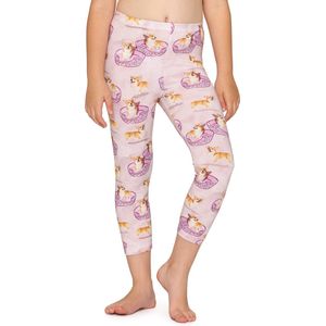 Merry Style Meisjes Leggings - Vrijetijdsbroek - Capri - Katoen - MS-MS10-405-LE - Roze/Honden - 110
