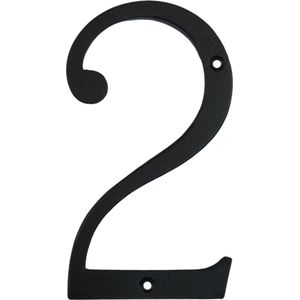 Huisnummer 2 - Extra Groot - Zwart