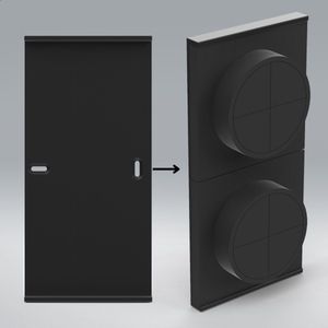 Philips Hue dial switch backplate dubbel - Wandophanging - Zwart