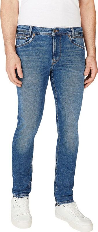 Jeans - Medium/Dark Comfort Stretch - Riemlussen - Steekzakken - Ritssluiting