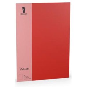 Papier - Kleur Rood Klatschmohn - Gekleurd - Coloretti - 80gram - 10 vellen - Formaat A4 - 210x297mm - 110701526 - Rossler Papier