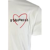 Dsquared 2 - T-shirt - Wit - 100% Katoen - Regular Fit