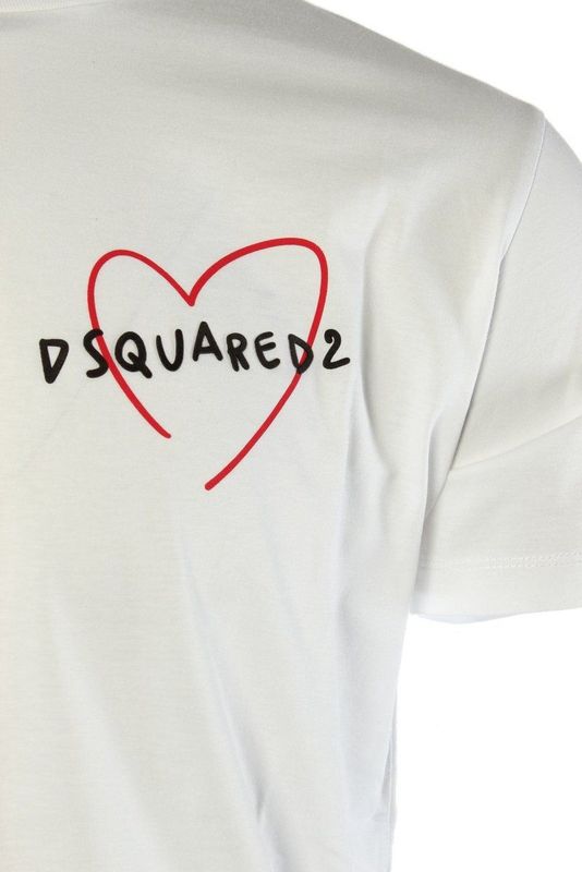 Dsquared 2 - T-shirt - Wit - 100% Katoen - Regular Fit