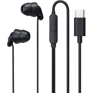 DrPhone SilencePro - Comfortabele USB-C - In-Ear Oordoppen met Passieve Ruisonderdrukking en Kristalhelder Geluid – Zwart