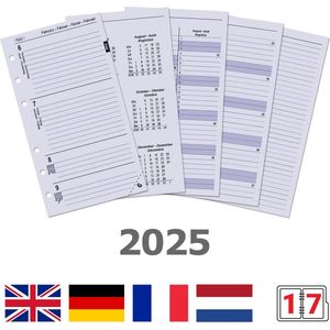 Kalpa 6216-25 Personal Agenda Inleg Papier NL 2025