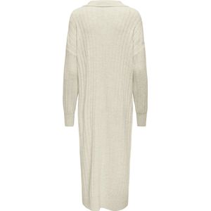 Only - Onltessa Ls Polo Long Dress - Gebreide Jurk - Beige
