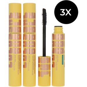 Maybelline Colossal Bubble Waterproof Mascara - Black (Set van 3)