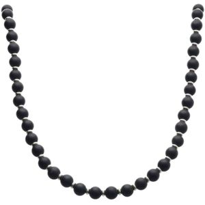 Bela Donaco - Herenketting Classic B6 – Onyx – Sterling Zilver