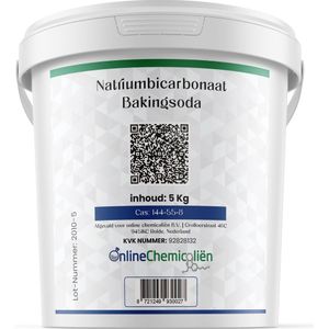 Online Chemicaliën - Bakingsoda - 5 Kilogram - Natuurlijke PH Verhoger - Natriumbicarbonaat