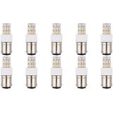 SPL - Ba15d - LED Lamp - Warm Wit - 2W - 190lm - LED Buislamp T17 - 10 Stuks
