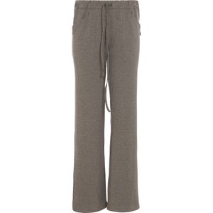 Knit Factory Lily Broek - Dames broek - Dames pantalon - Pantalon met steekzakken - Lange broek - Superzacht door 96% viscose en 4% elastaan - Elastisch - Wijde broek - Broek voor in de lente, zomer en Herfst - Taupe - M