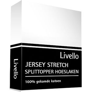 Livello Hoeslaken Jersey splittopper White 160x200/210
