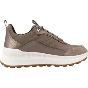 Geox - Spherica Actif - Sneakers - Zwart - Leer/Nubuck
