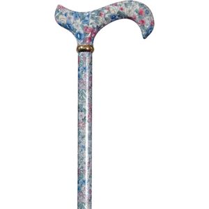 Classic Canes - Tea Party - Verstelbare Wandelstok - Bloemen - Aluminium - Lengte 77 - 100 cm
