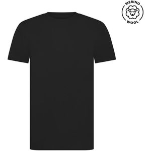 Comfortabel & Zijdezacht Bamboo Basics Merino-Bamboe T-Shirt Toby - Zwart - S
