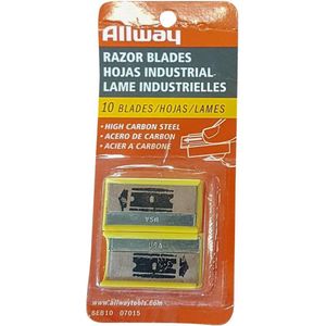 Allway Glasmes Reserve Mesjes | 10 Stuks | 18 MM | Verfkrabber Voor Ruiten | Metaal | Werkmes