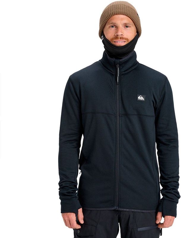 Quiksilver Steep Point Fleece Met Volledige Rits Zwart L Man