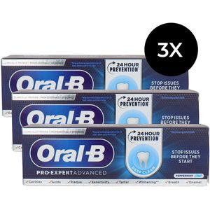 Oral-B Pro-Expert Advanced Deep Clean Toothpaste Peppermint - 3 x 75 ml