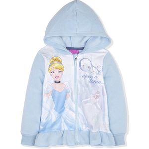Disney Princess vest - Assepoester - blauw - maat 110 (5 jaar)
