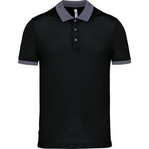 Proact - Heren-sportpolo PA489 - Zwart - Fitted Pasvorm - 100% Piquépolyester