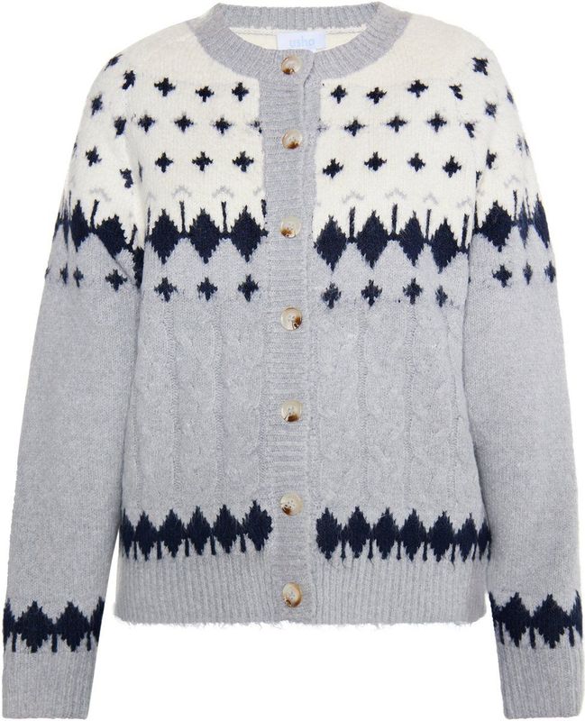 usha - Strickcardigan - Norwegermuster - Vesten