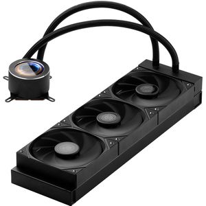 CPU Waterkoeler - 3x120mm PWM Ventilatoren - 5.3 Cm LCD - Integrale Pomp - Perfect voor Overklokken en Zware Belasting