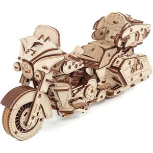 3D Mechanische Houten Puzzel Bike, Eco Wood Art, 3007, 22,6x8,4x12,3cm