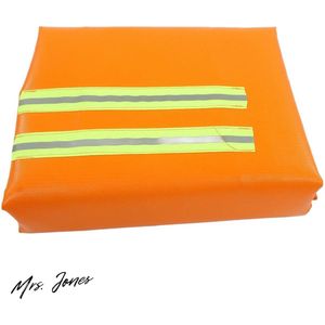 Mrs. Jones Upgrade Vuurvaste Capuchonmantel Dubbelzijdig Brandwerende Deken met Lichtgevende Strip voor Volwassenen Brandnoodoverlevingsveiligheidsdeken Volledige Lichaamsbescherming met Reflecterende Strepen .