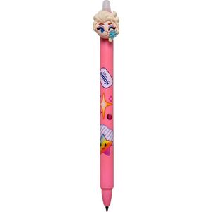 Uitwisbare pen - erasable pen - Frozen - Elsa Roze - met smiley - back to school - schoolbenodigdheden - trend