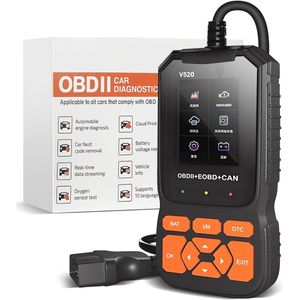 OBD2-diagnoseapparaat met IPS-kleurenscherm en spanningsdetectie
