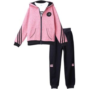Sportieve Trainingsset voor Meisjes - Hoodie, Sweatshirt en Sportbroek - 2/3-delig - Perfect voor Lente en Herfst