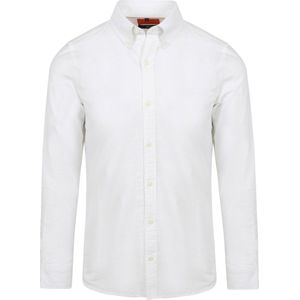 Suitable - Overhemd Oxford Wit - Heren - Maat S - Slim-fit