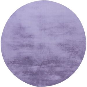 Heaven | Hoogpolig Vloerkleed | Rond | Lavender | Hoogwaardige Kwaliteit | 200x200 cm