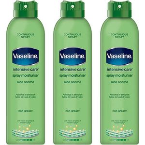 Vaseline Lotion Spray AloeFresh 3x190 ml