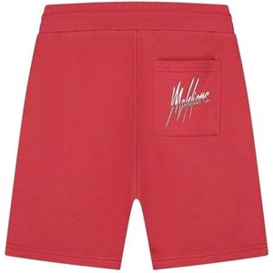 Malelions - Broek Rood Split Shorts Rood Mm3-ss24-11