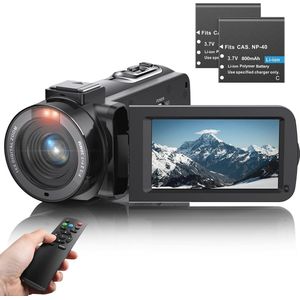 FHD Videocamera 1080p 36MP Vloggingcamera met Draaibaar 3,0 Inch Scherm en IR Nachtzicht