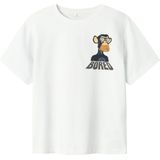 Name it t-shirt jongens - wit - NKMdyn2 128