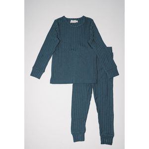 Lomi Essentials - Kinderpyjama - Teal Blue maat 134/140