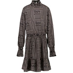 Cars Jeans Kids FLYAN AOP Dress Black Meisjes Jurk - BLACK - Maat 176