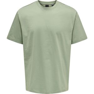 Only & Sons T-shirt Onsfred Life Rlx Ss Tee Noos 22022532 Hedge Green Mannen Maat - XXL