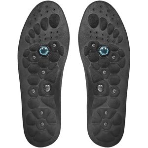 Inlegzolen, 1 paar, magnetische inlegzolen, acupressuurzolen, ademende inlegzolen, origineel voor hardloopsport, schokdemping en voetmassage, snijbaar (M 40-43)