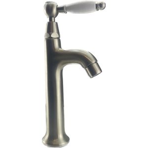 PB klassieke fonteinkraan met witte hendel koud water met rvs 1208853932