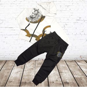 Jongens trainingspak leeuw wit F115 -s&C-98/104-Trainingspakken kinderen