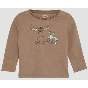 T-shirt - Longsleeve - Met Print en Borduursel