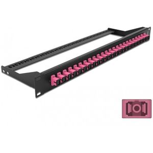 Delock - 19 Inch - Fiber Patch Panel - Violet - 24 Poort SC Simplex